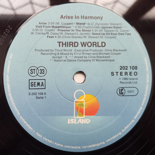 Third World – албум Arise In Harmony - Img 3