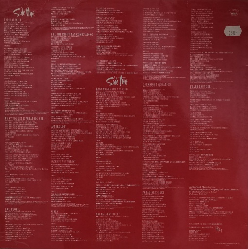 Tina Turner – албум Break Every Rule - Img 2