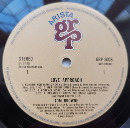 Tom Browne – албум Love Approach - Img 3