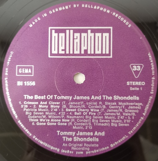 Tommy James And The Shondells – албум Something Special! The Best Of Tommy James And The Shondells - Img 2
