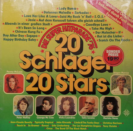 Various – албум Die Super Hitparade '76 20 Schlager 20 Stars
