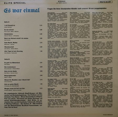 Various ‎– албум Es War Einmal - Img 2