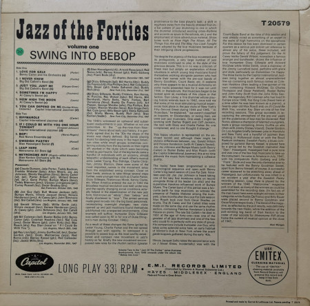 Various – албум Jazz of the Forties Volume One - Img 2