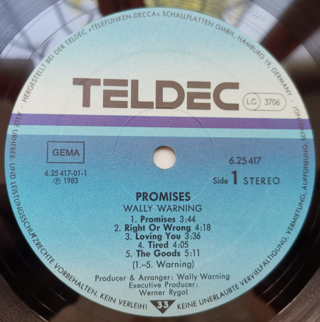 Wally Warning – албум Promises - Img 3