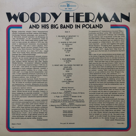 Woody Herman And His Big Band ‎– албум In Poland - Img 3