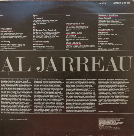 Al Jarreau – албум Al Jarreau - Img 2