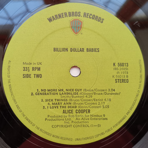 Alice Cooper – албум Billion Dollar Babies - Img 3