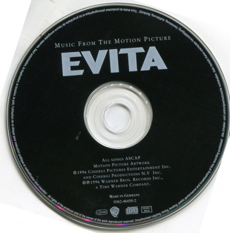 Andrew Lloyd Webber And Tim Rice – албум Evita (Music From The Motion Picture) - Img 3
