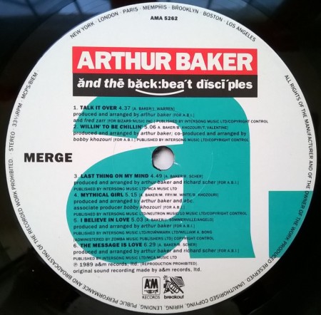 Arthur Baker And The Backbeat Disciples – албум Merge - Img 2