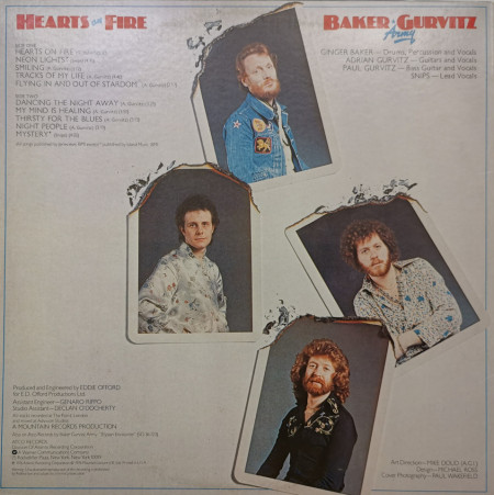 Baker Gurvitz Army – албум Hearts On Fire - Img 2