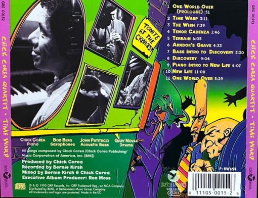 Chick Corea Quartet – албум Time Warp (CD) - Img 2