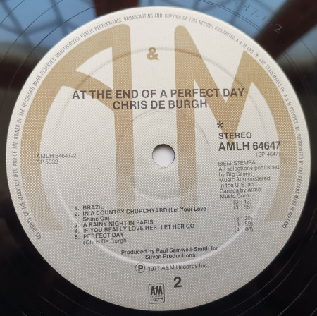 Chris de Burgh – албум At The End Of A Perfect Day - Img 3