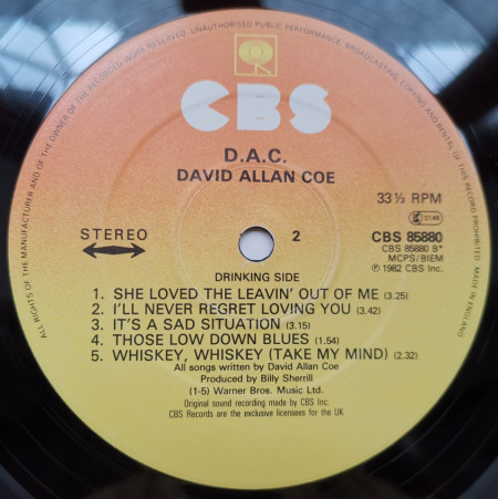 David Allan Coe – албум D.A.C. - Img 2
