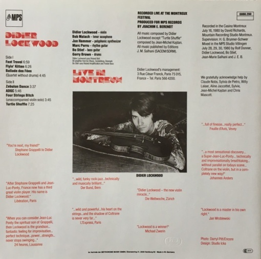 Didier Lockwood – албум Live In Montreux - Img 2