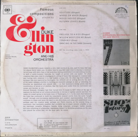 Duke Ellington And His Orchestra – албум Ellington Indigos - Img 2
