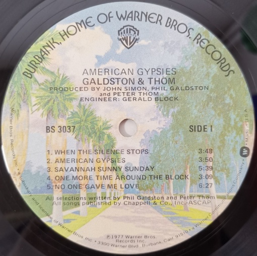 Galdston and Thom – албум American Gypsies - Img 3