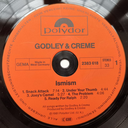 Godley and Creme – албум Ismism - Img 3