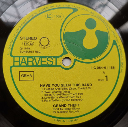 Grand Theft – албум Have You Seen This Band? - Img 3