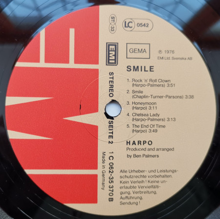 Harpo – албум Smile - Img 3