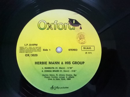 Herbie Mann ‎– албум Live In New York, 1964 - Img 2