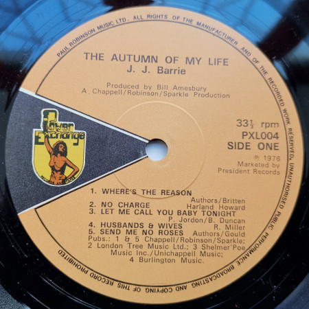 J. J. Barrie – албум The Autumn Of My Life - Img 3