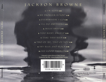 Jackson Browne ‎– албум I'm Alive (CD) - Img 2