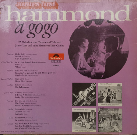 James Last Und Seine Hammond-Combo – албум Hammond À Gogo - 28 Melodien Zum Tanzen Und Träumen - Img 2