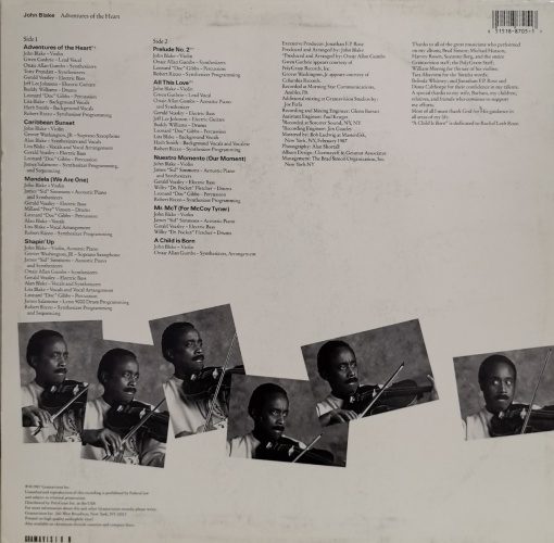 John Blake – албум Adventures Of The Heart - Img 2