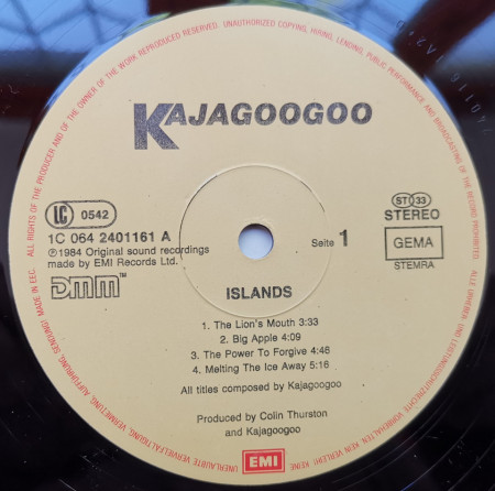 Kajagoogoo – албум Islands - Img 3
