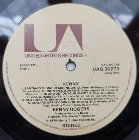 Kenny Rogers – албум Kenny - Img 3