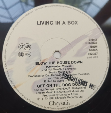 Living In A Box – сингъл Gatecrashing / Blow The House Down (Remix) - Img 3