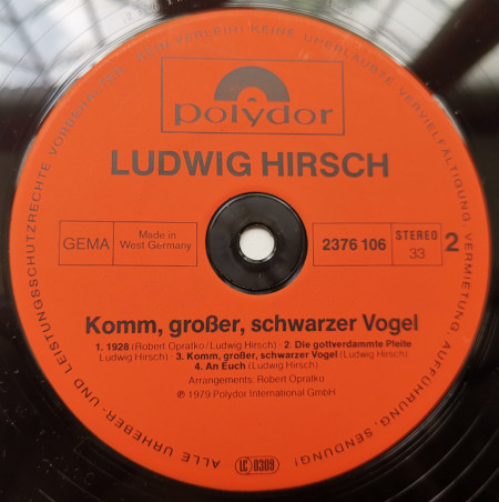 Ludwig Hirsch – албум Komm Großer Schwarzer Vogel - Img 3