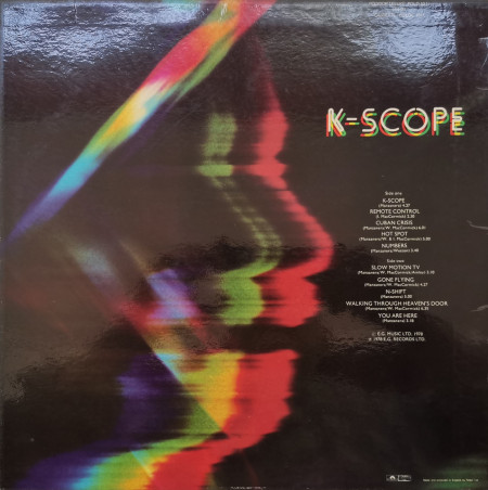 Manzanera – албум K-Scope - Img 2