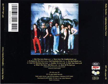 Molly Hatchet ‎– албум Lightning Strikes Twice (CD) - Img 2