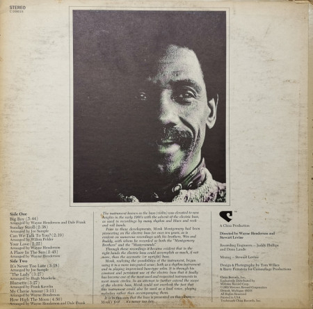 Monk Montgomery – албум It's Never Too Late - Img 2