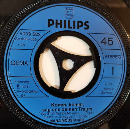 Nana Mouskouri ‎– сингъл Komm, Komm, Sag Uns Deinen Traum - Img 3
