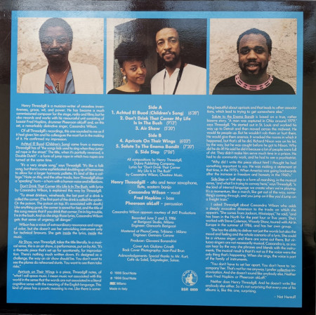 New Air Featuring Cassandra Wilson – албум Air Show No. 1 - Img 2