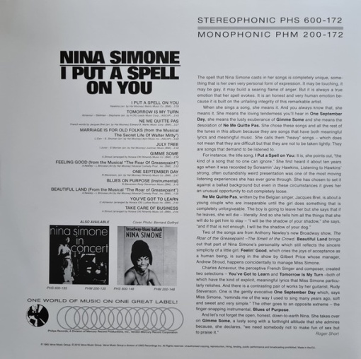 Nina Simone - албум I put a spell on you - Img 2