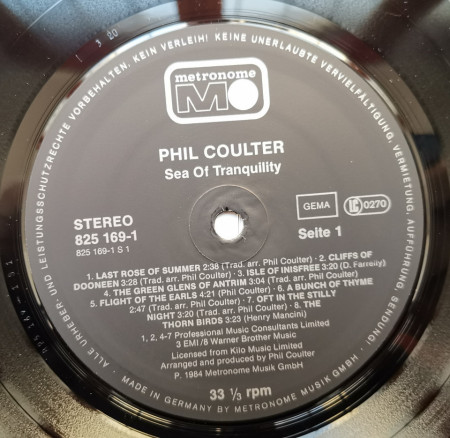 Phil Coulter ‎– албум Sea Of Tranquility - Img 3