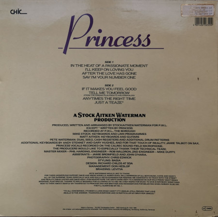 Princess – албум Princess - Img 2