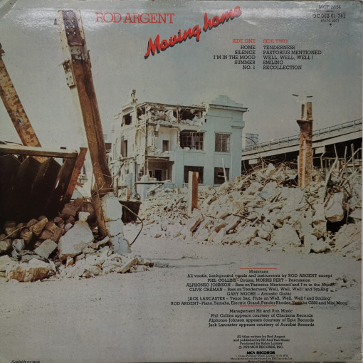 Rod Argent – албум Moving Home - Img 2