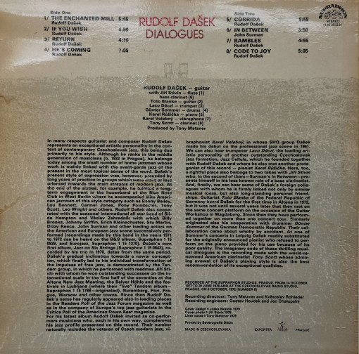 Rudolf Dašek – албум Dialogues - Img 2