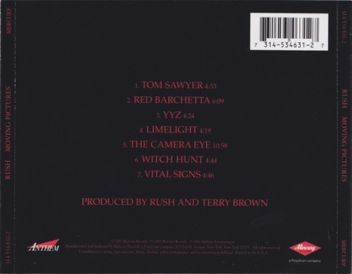 Rush – албум Moving Pictures (CD) - Img 2