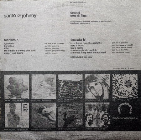 Santo &amp; Johnny – албум Famosi Temi Da Films - Img 3