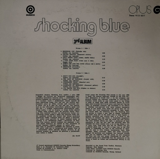 Shocking Blue – албум 3rd Album - Img 2
