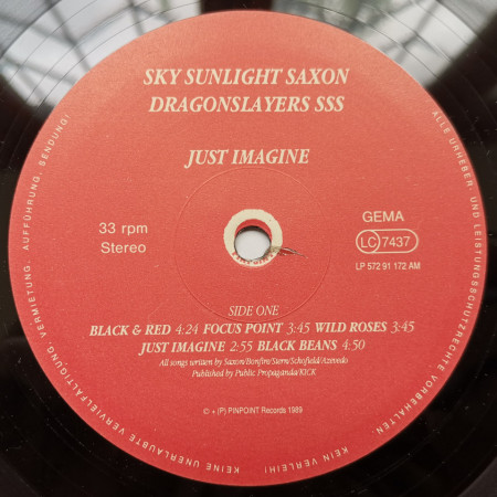 Sky Sunlight Saxon Dragonslayers SSS – албум Just Imagine - Img 3