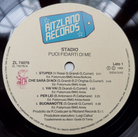 Stadio – албум Puoi Fidarti Di Me - Img 3