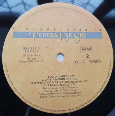 Teresa De Sio – албум Sindarella Suite - Img 3