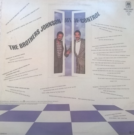 The Brothers Johnson ‎– албум Out Of Control - Img 2