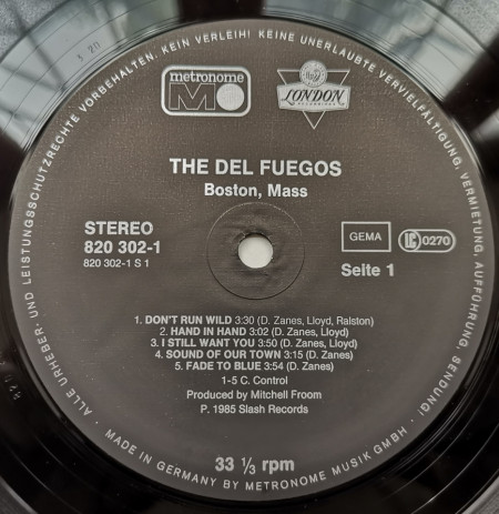 The Del Fuegos – албум Boston, Mass. - Img 3
